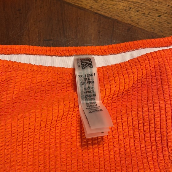 Bright Orange Pink bikini set 2X - Picture 3 of 7